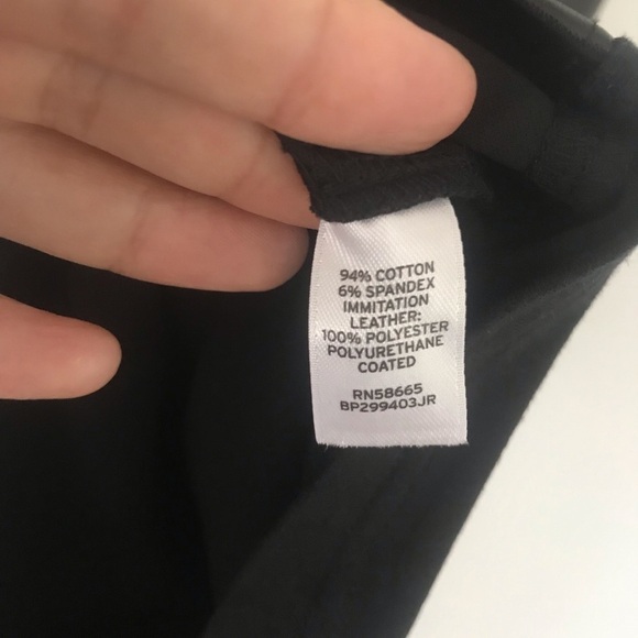 Urban Outfitters BP Black Mink Dress with Faux Leather - Picture 6 of 7